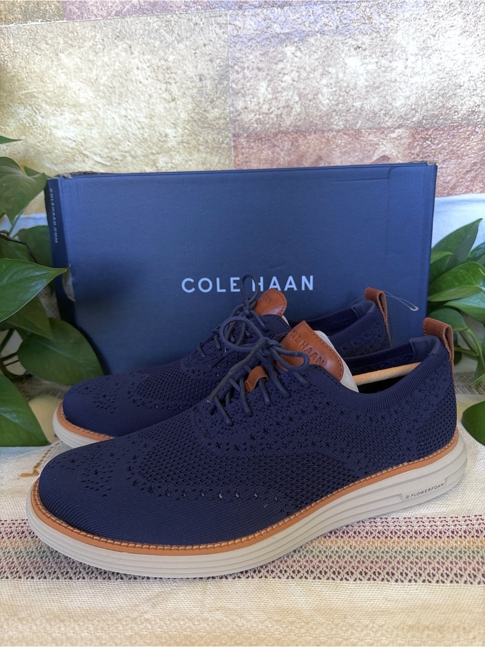 NEW Cole Haan Original Grand Remastered Stitchlite Oxford Blue Shoes, Size 10